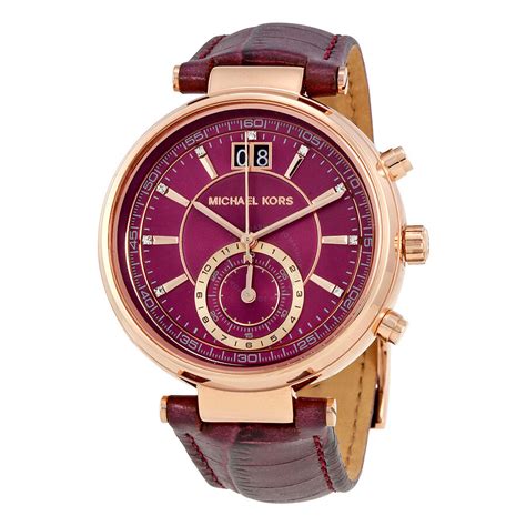 michael kors mk 2580|Michael Kors Sawyer Chronograph Plum Dial Ladies .